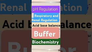 Regulation of ph biochemistry acidbasebalance renal respiratory buffer ph trending shorts [upl. by Reynard]