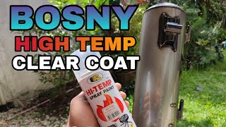 BOSNY HIGH TEMP CLEAR COAT REVIEW  TOP COAT PAINT HIGH TEMP CLEAR  SHEEPVLOGS  REVIEW [upl. by Trebla]