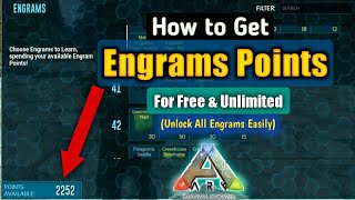 How to Get Unlimited Engram Points for Free  ARK Survival Evolved Mobile  Unlock All Engrams [upl. by Ecienal]