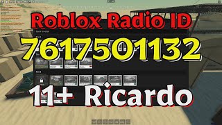 Ricardo Roblox Radio CodesIDs [upl. by Ennazus]