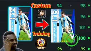 How To Train Mac Allister In Efootball 2024  Mac Allister Max Level Training In eFootball 2024 pes [upl. by Ennagem]