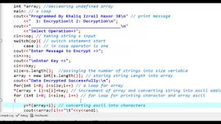 How to code symmetric Encryption and Decryption Program with C [upl. by Inittirb]