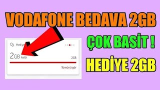 VODAFONE BEDAVA HAFTALIK 2 GB İNTERNET KAZAN 100 OLUYOR LİNK AÇIKLAMADA [upl. by Hanad]