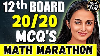 TOP 100 MCQs to score 2020  CLASS 12 MATH 12th Boards 2025  CBSE ISC STATE BOARDS NEHA AGRAWAL [upl. by Luna]