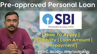 SBI Preapproved Personal Loan Details  Malayalam  Live Video [upl. by Ellita]