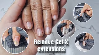 How to remove Gelx nail extensions  Khushis art gallery  GLAMIndias1NailsBrand [upl. by Alieka340]