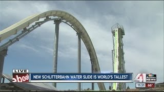 GUINESS WORLD RECORD Schlitterbahns Verrückt Water Slide is Tallest [upl. by Cline]