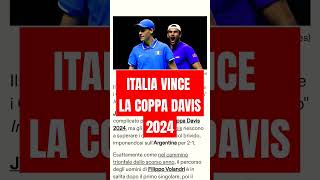 ITALIA vince coppa Davis 2024 sinner [upl. by Elna]