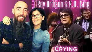 Roy Orbison KD Lang  Crying REACTION with my wife [upl. by Sredna]