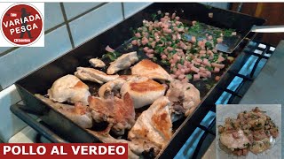 Pollo al verdeo en la plancheta [upl. by Araas]