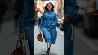 Fabulous in Denim 2025 Plus Size Edition styleinspiration culturalfashion fashionstyle [upl. by Ahsoyem]