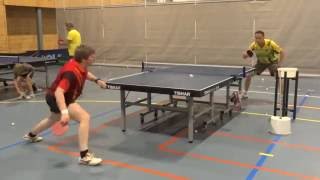 table tennis training Chinese penhold RPB slow motion with Maxim Shmyrev [upl. by Middle]