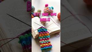 Making a bobble with a crochet hook knitting Part 1 [upl. by Parker]