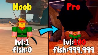 Went From Noob To Pro In Fisch Roblox [upl. by Adlare527]