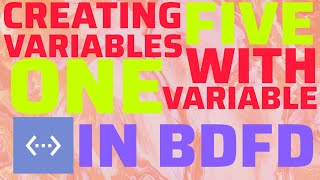 BDFD Creating 5 Variables In 1 Variable With JSON [upl. by Orvil]