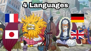 Raizo is safe is 4 languages  ONE PIECE IN DIFFERENT LANGUAGES [upl. by Odysseus972]