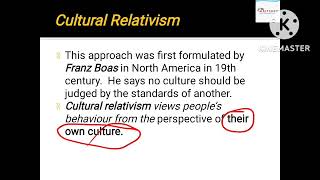 CULTURAL RELATIVISM [upl. by Areta884]