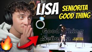 LISA BLACKPINK GOOD THING  SENORITA DANCE PERFORMANCE TOKYO DOME REACTION [upl. by Ecinerev]