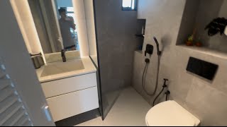 HDB 5rm BTO Home Tour after 6 months  Bathrooms [upl. by Aneerahs870]