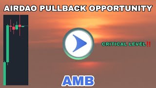 AMB COIN PULLBACK OPPORTUNITY UPDATE IN 2024‼️ AIRDAO CRYPTO CRITICAL LEVEL❗ AMB CRYPTO BOUNCE TODAY [upl. by Lauralee409]