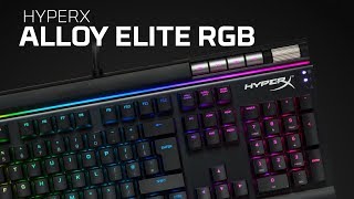 Mechaniczna klawiatura dla graczy z podświetleniem RGB – HyperX Alloy Elite [upl. by Ellenwad]