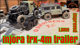 Injora 118 scale trailer made better trx4m fcx18 [upl. by Letch]