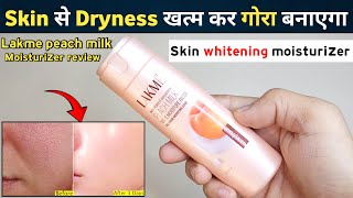 Lakme Peach Milk Vit E Moisturizer Review  lakme peach milk moisturizer  lakme moisturizer [upl. by Gilletta]