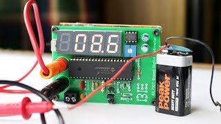 Rechargeable Digital Voltmeter using ICL7107 ADC  Without Arduino [upl. by Surtimed]