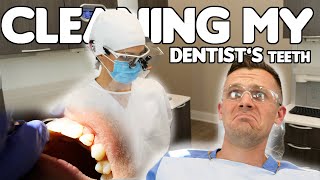 Dentist Gets Teeth Cleaned by Dental Hygienist [upl. by Ytte]