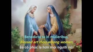 Ave Maria  Hail Mary  Kinh Kính Mừng [upl. by Navillus]