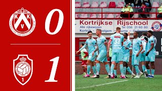 HIGHLIGHTS I KV KORTRIJK FC 01 ROYAL ANTWERP FC I JPL speeldag 29 I 20232024 [upl. by Anilas]