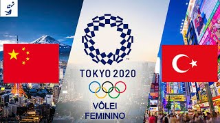 Olimpíadas Tokyo 2020 Vôlei feminino  China x Turquia  Grupo B [upl. by Julina]