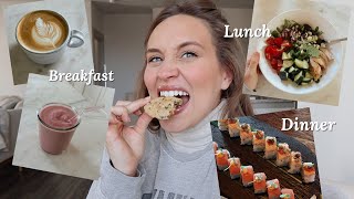 WHAT I EAT IN A DAY  9 MONTHS PREGNANT [upl. by Freed]