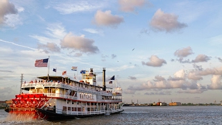 Evening Cruise on the Steamboat Natchez in New Orleans Louisiana [upl. by Nalor]