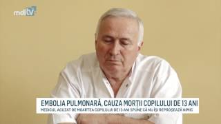 EMBOLIA PULMONARA CAUZA MORTII COPILULUI DE 13 ANI [upl. by Kcorb]