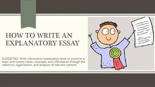 How to Write an Explanatory Essay 7th Gr [upl. by Stedman242]