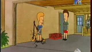 Beavis and Butthead You gonna DIE Tanananana Tanananana Guitar crash by Beavis [upl. by Odawa900]