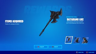 HOW TO GET NEW BATMAN BATARANG AXE PICKAXE IN FORTNITE [upl. by Sherard]