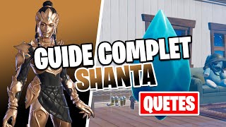 GUIDE DES QUETES DE SHANTA TOUS LES EMPLACEMENTS DES FRAGMENTS DE GEMME FORTNITE 3 SAISON 1 [upl. by Eneluj]