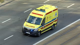 Alarmowo Ambulans P  ZRM W01322  MAN TGEAMZ  Meditrans Warszawa [upl. by Nev467]