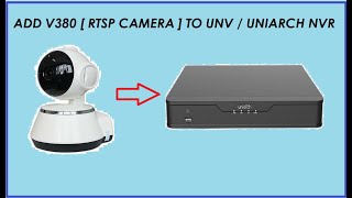 Cara Add V380 Camera  RTSP Camera  Ke NVR Uniarch  UNV [upl. by Olly]