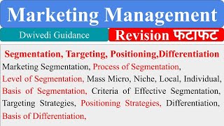 Segmentation Targeting Positioning Differentiation Marketing Management basis of segmentation [upl. by Hagen]