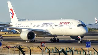 4K Incredible Plane spotting day at Madrid airport  Heavies take off 787 A350 A330 etc [upl. by Jessamyn]