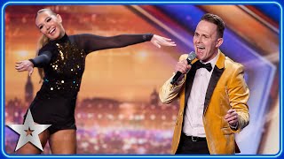 Andrew Curphey gets the Judges DANCING  Auditions  BGT 2024 [upl. by Yenahc]