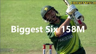 Shahid Afridi Longest six 158 meter record broken  Biggest Sixes in the history of Cricket [upl. by Pollyanna]