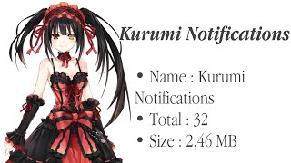 Bagi  Bagi Suara Notifikasi Hp Tokisaki Kurumi Ara  Ara [upl. by Eryt]