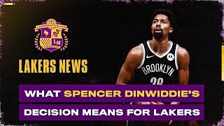 Spencer Dinwiddies Decision Is Important For The Lakers [upl. by Ekihc]