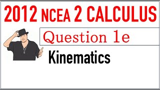 2012 NCEA 2 Calculus Exam Q1e [upl. by Fallon]