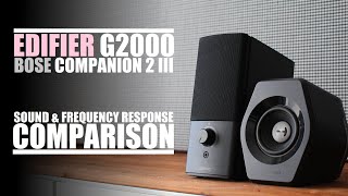 Edifier G2000 vs Bose Companion 2 III  Sound amp Frequency Response Comparison [upl. by Koo511]