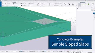 Simple Sloped Slabs in Tekla Structures [upl. by Athalla713]